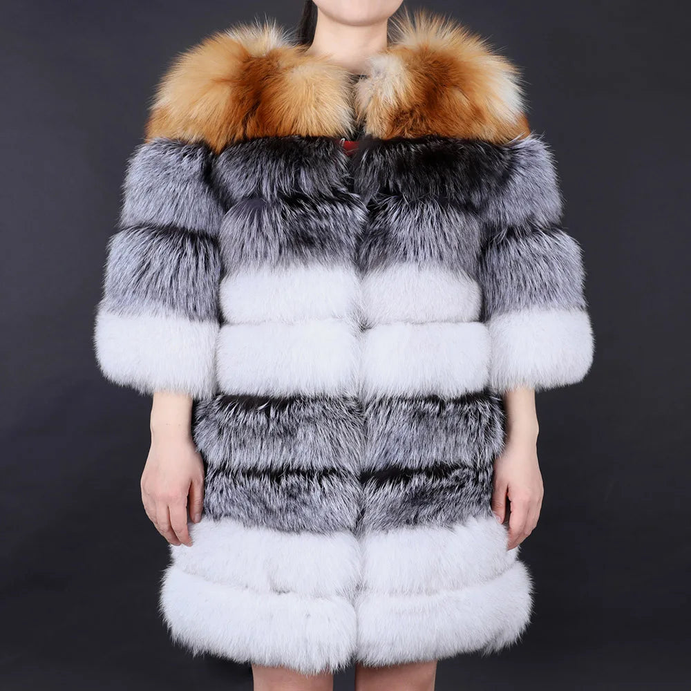 Maomaokong Fur Coat Natural Winter Jacket