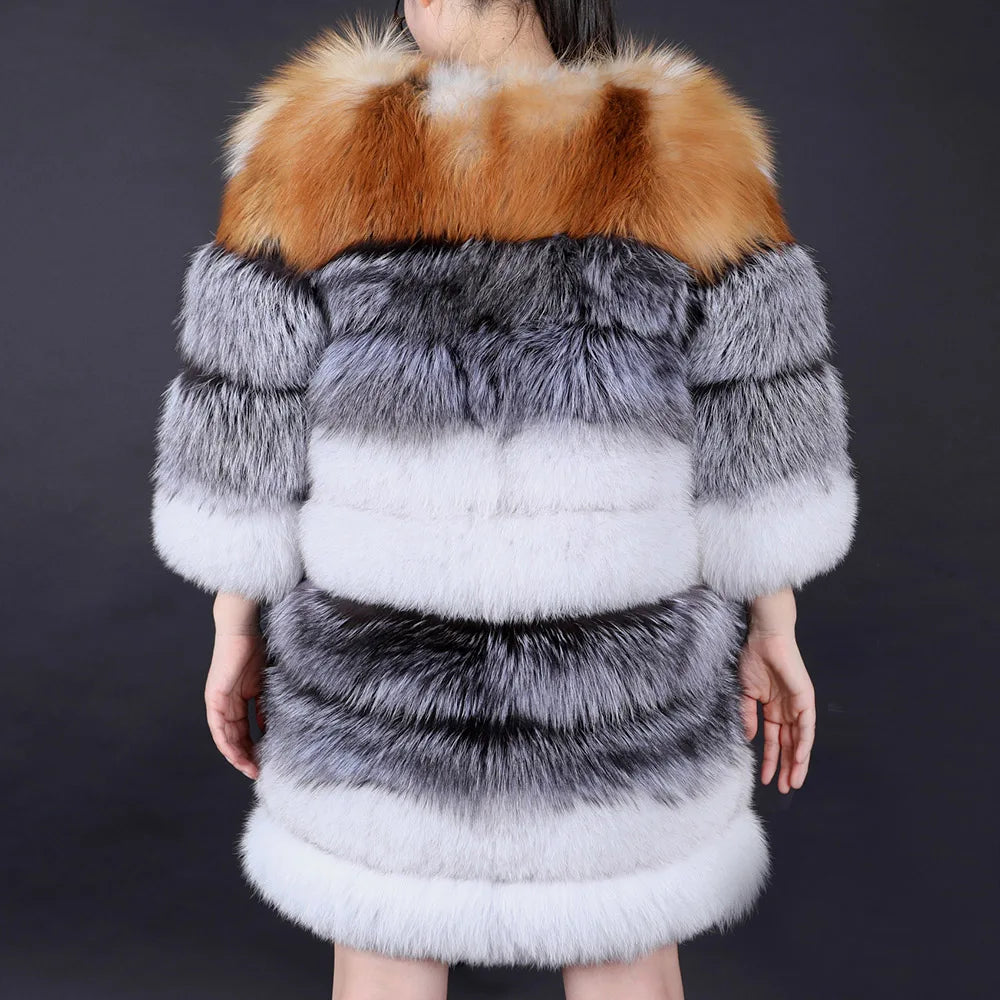 Maomaokong Fur Coat Natural Winter Jacket