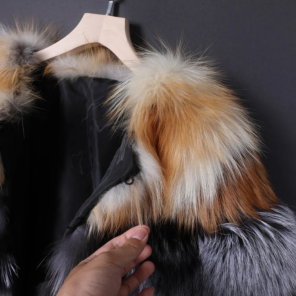 Maomaokong Fur Coat Natural Winter Jacket