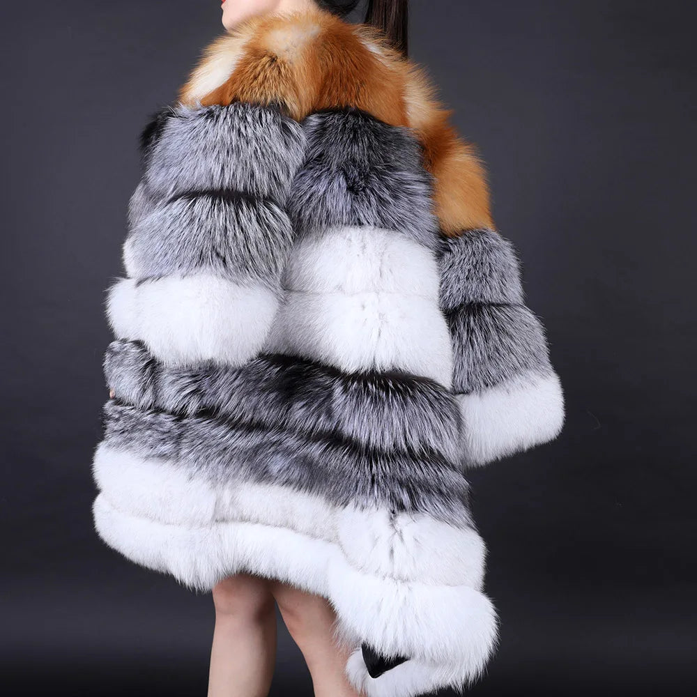 Maomaokong Fur Coat Natural Winter Jacket