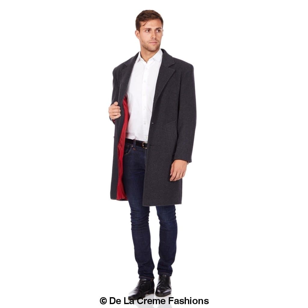 De La Creme MAN - Wool & Cashmere Blend Formal Overcoat