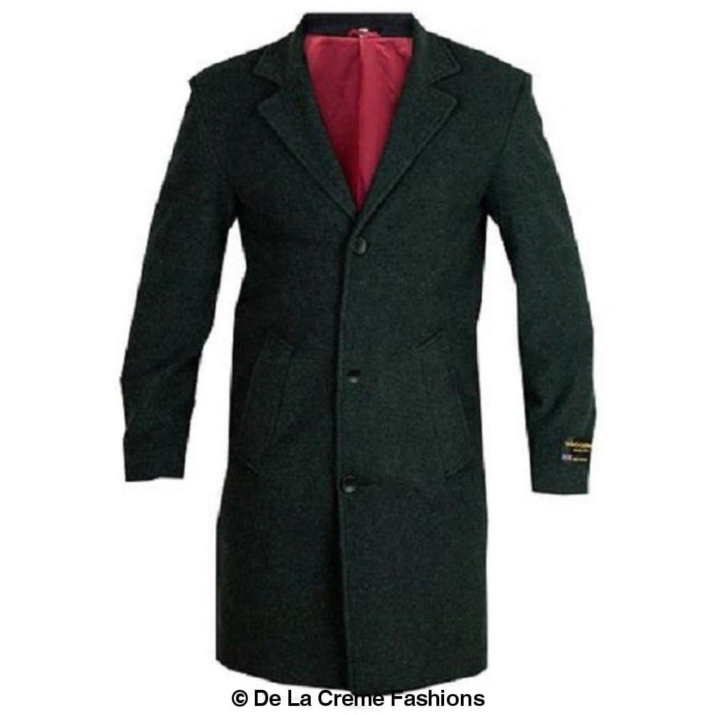 De La Creme MAN - Wool & Cashmere Blend Formal Overcoat