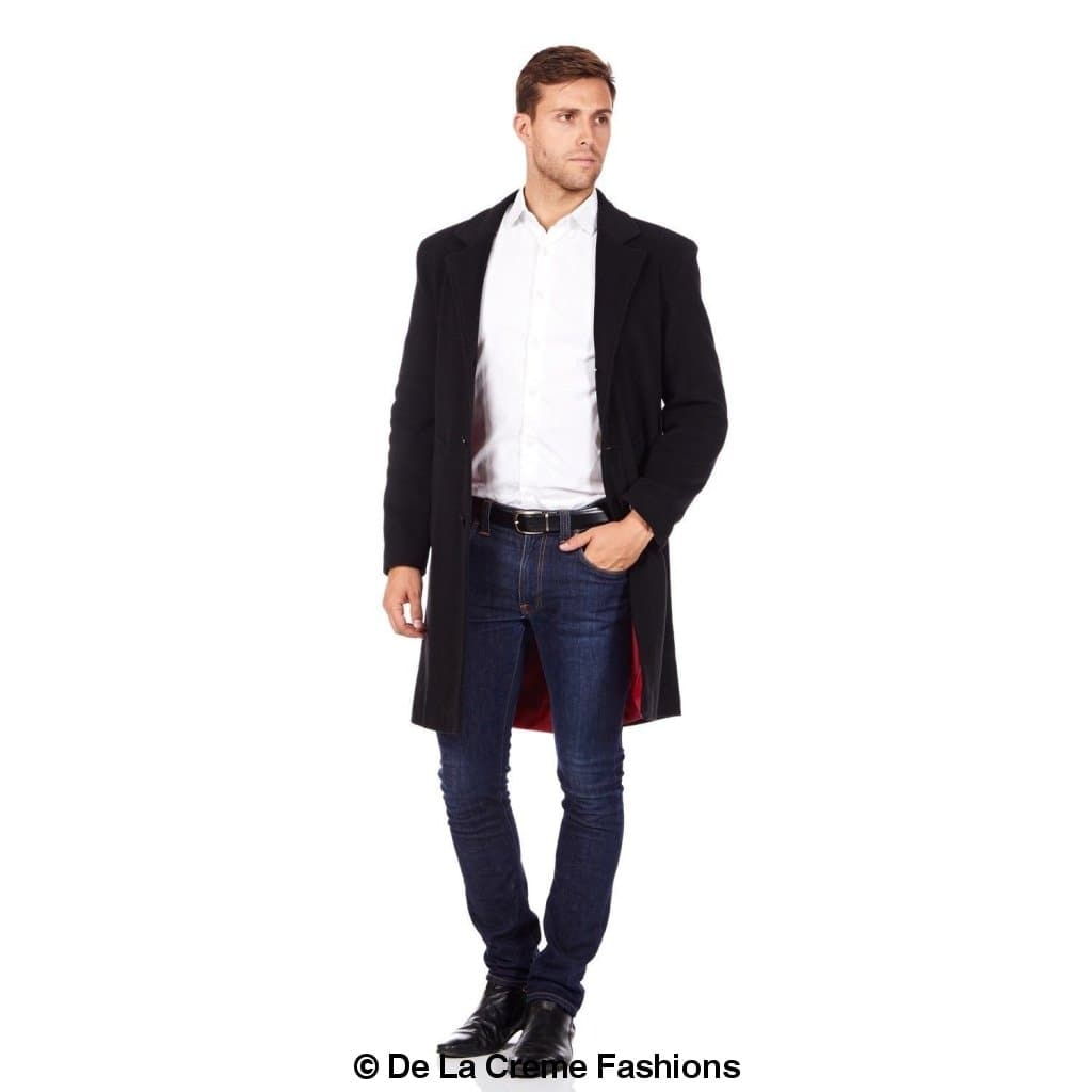 De La Creme MAN - Wool & Cashmere Blend Formal Overcoat