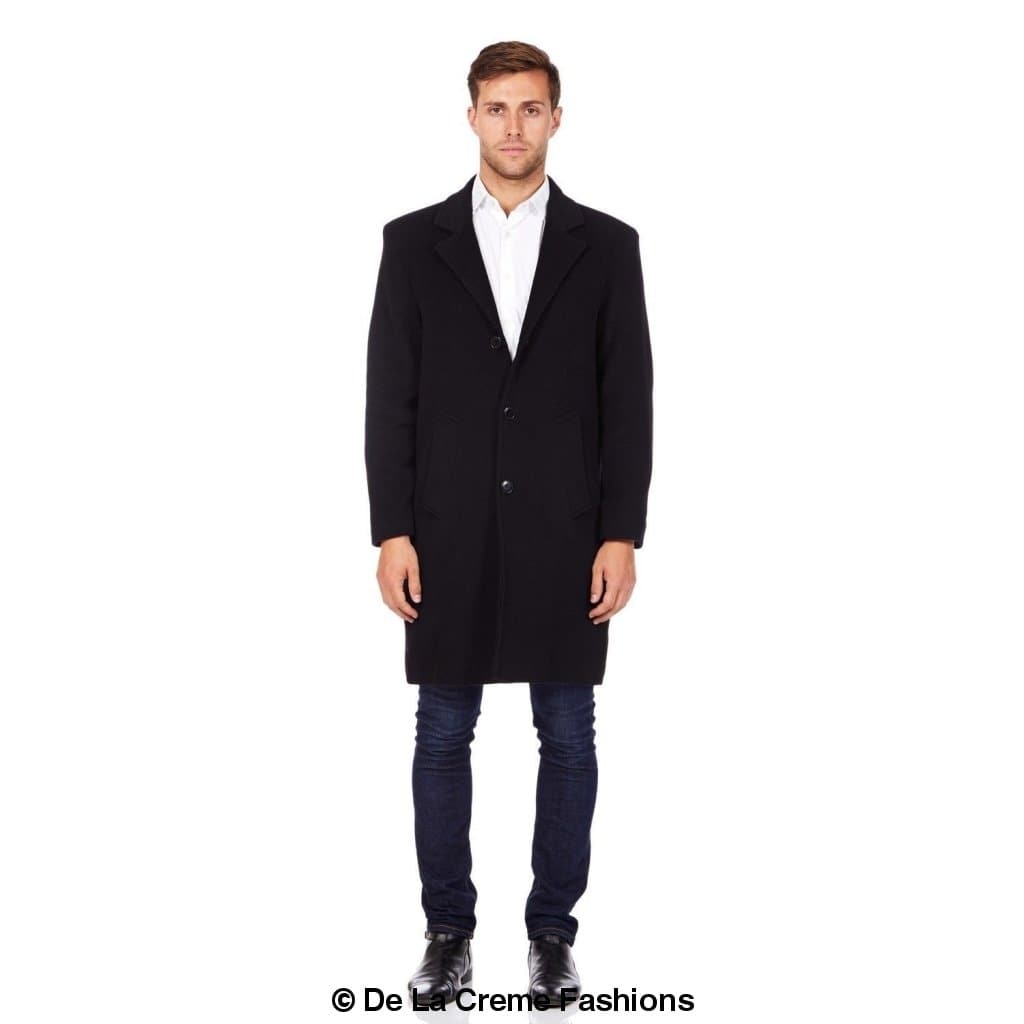 De La Creme MAN - Wool & Cashmere Blend Formal Overcoat