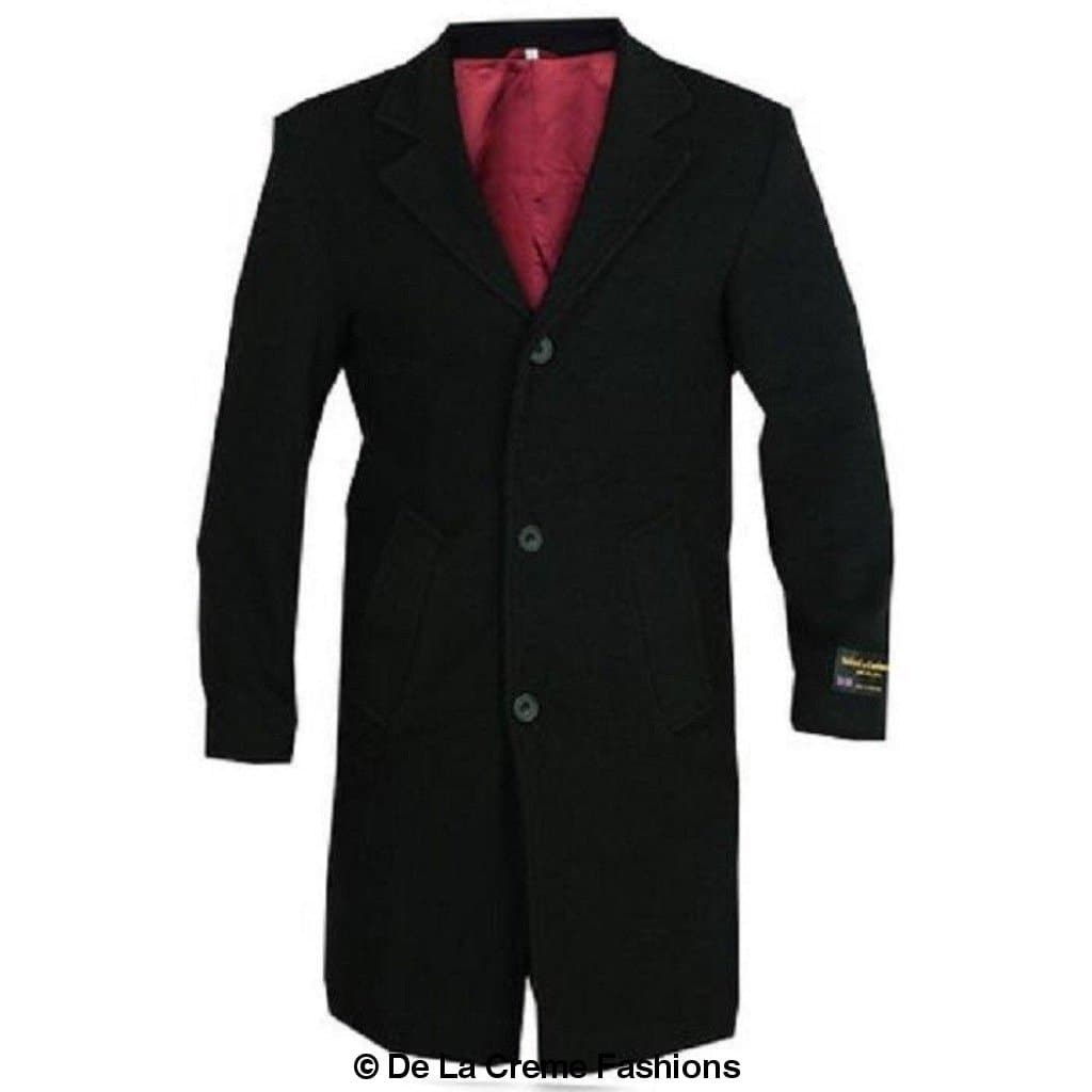 De La Creme MAN - Wool & Cashmere Blend Formal Overcoat