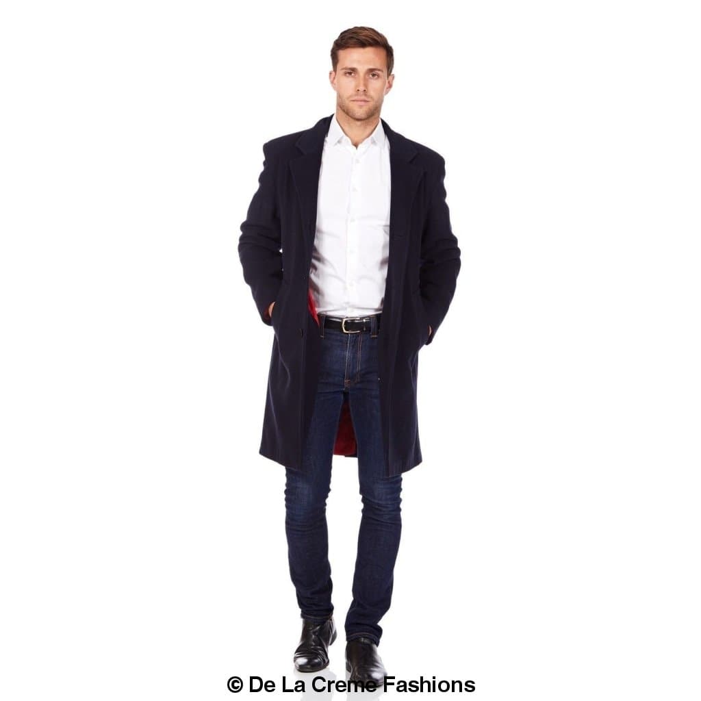 De La Creme MAN - Wool & Cashmere Blend Formal Overcoat