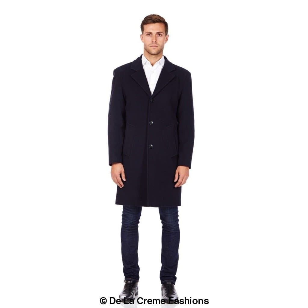 De La Creme MAN - Wool & Cashmere Blend Formal Overcoat