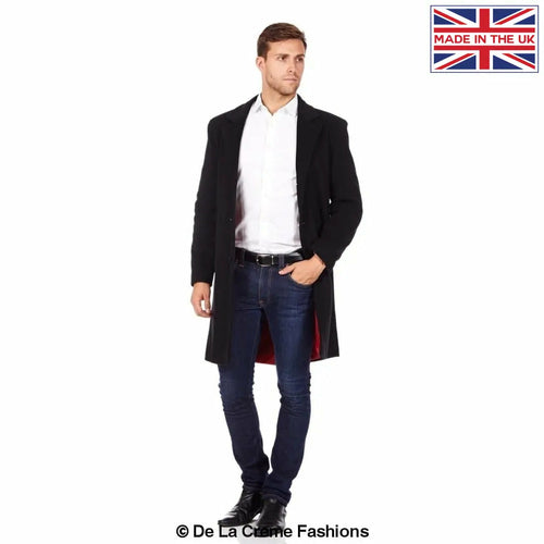 De La Creme MAN - Wool & Cashmere Blend Formal Overcoat