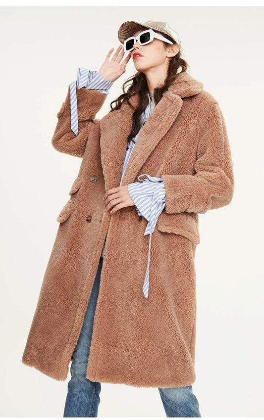 Winter Teddy Bear Long Warm Coat (New Arrival)