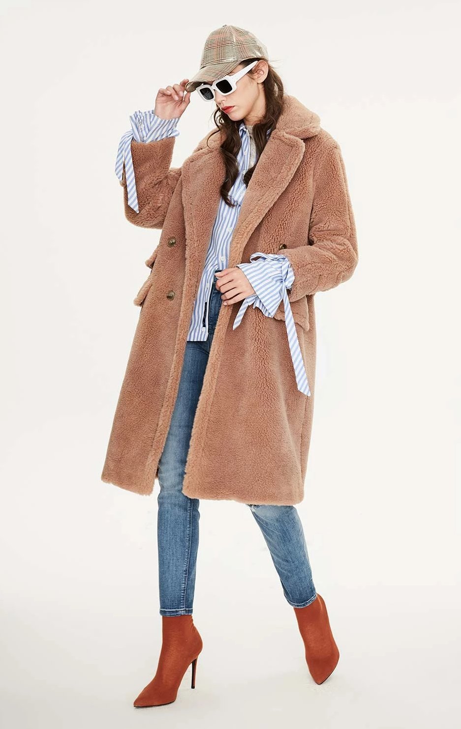 Winter Teddy Bear Long Warm Coat (New Arrival)